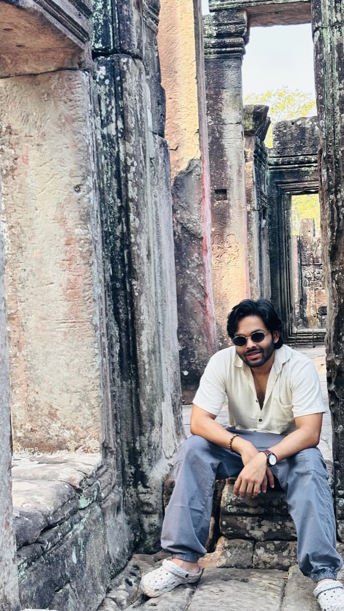 Exploring ancient ruins